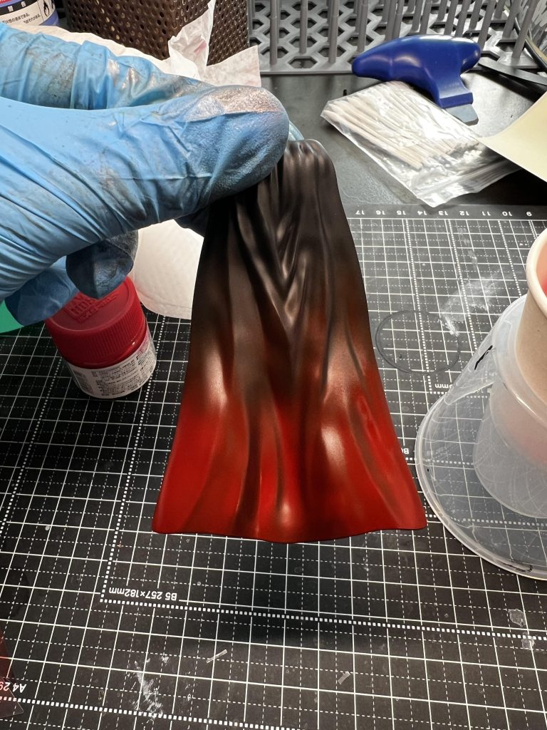 しわしわのおかげで陰影がつきやすくていい感じでした。30MMのマルチクロスを使いました٩( 'ω' )و