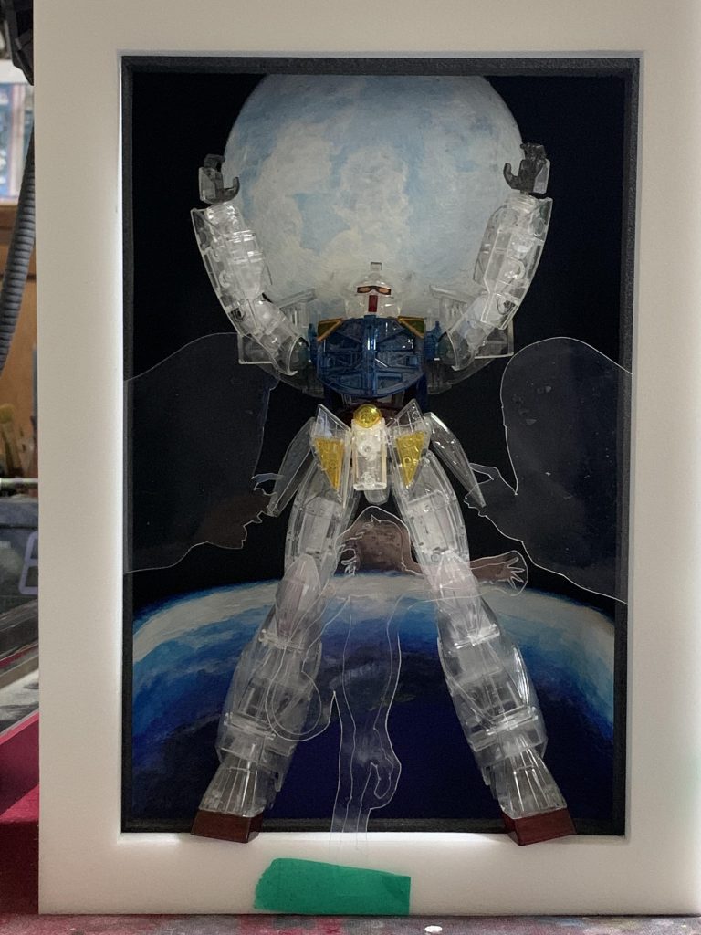 通常光だとこんな状態でなんかイマイチだったという事でボツになりました。