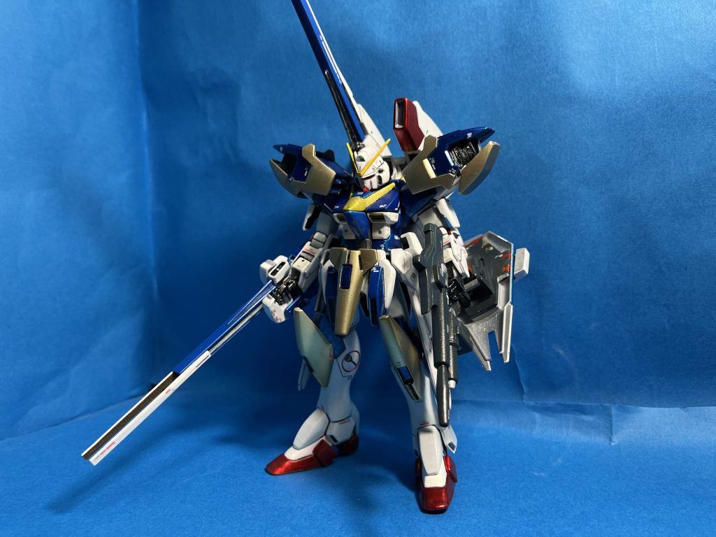 自分ガンプラ史上、思い入れピカイチの旧キットHGV2アサルトバスターガンダム、たぶんこれにて思い残すことはないです。 御覧下さりありがとうございました!