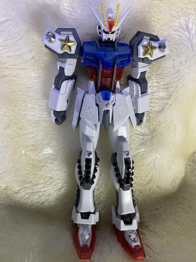 ガンプラは自由！ということから、デコってみました！ストライクガンダムに乗ってるキラの名セリフ(?)をつけてみました！