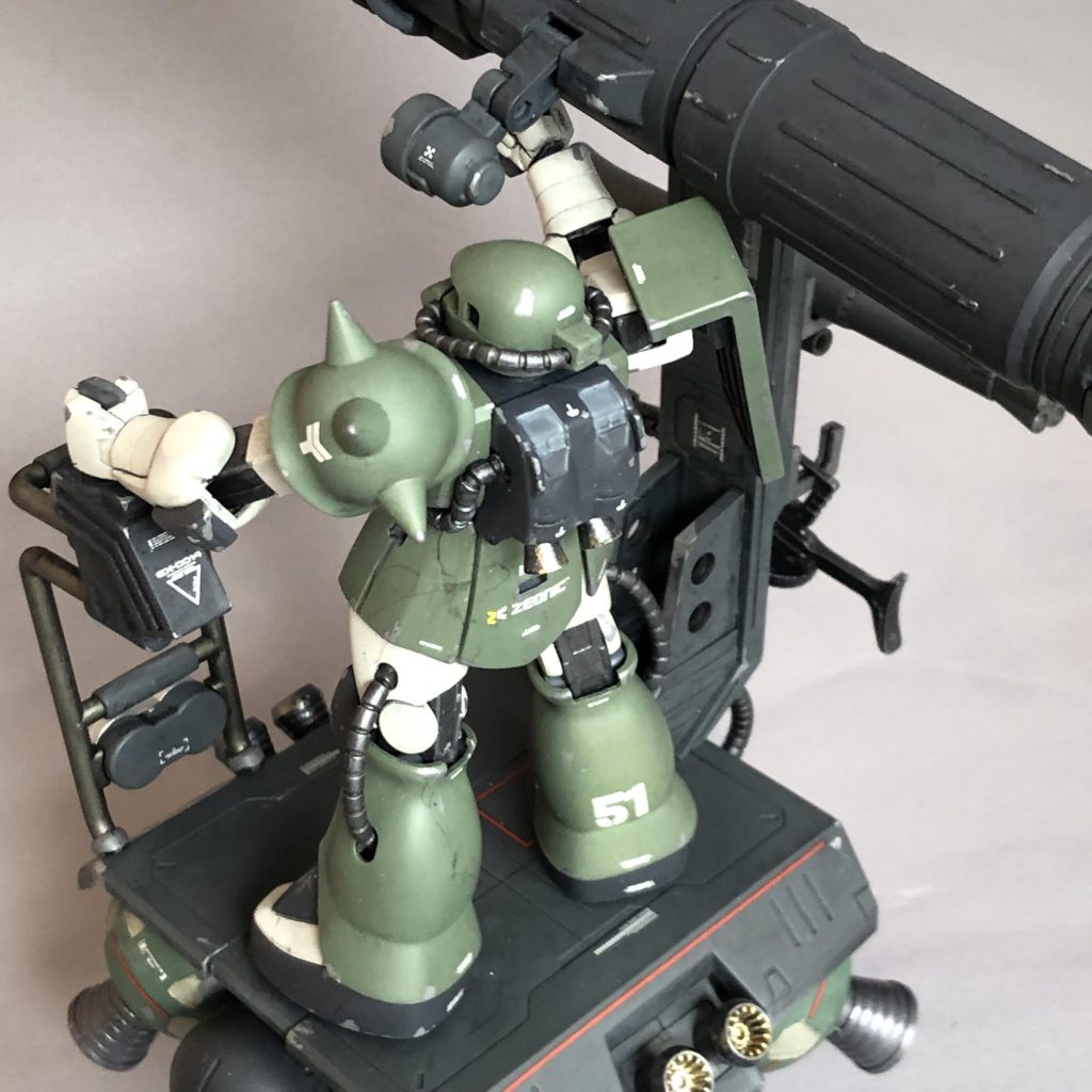 バックパックはこっそりFGザクよりS型バックパックに換装しています。