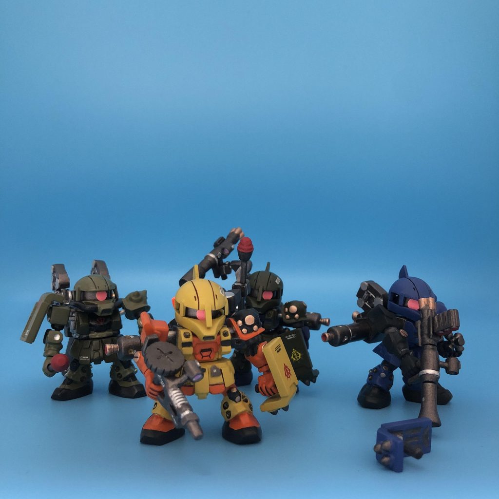 最後に4体並べて！