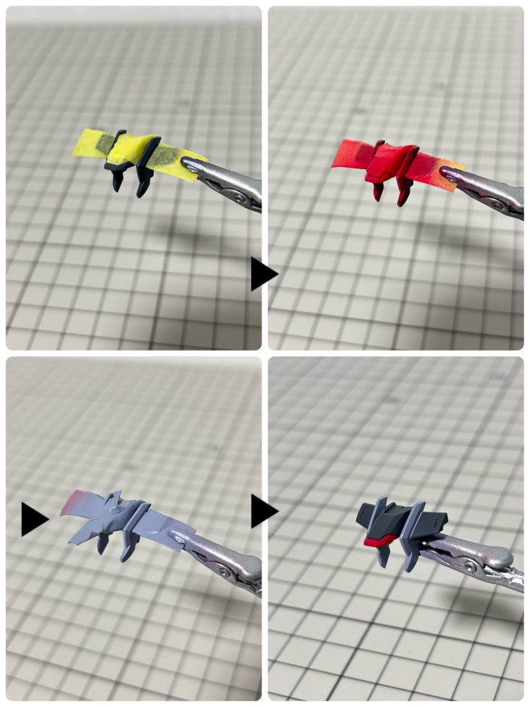 このパーツの塗り分けがかなり大変でした💦