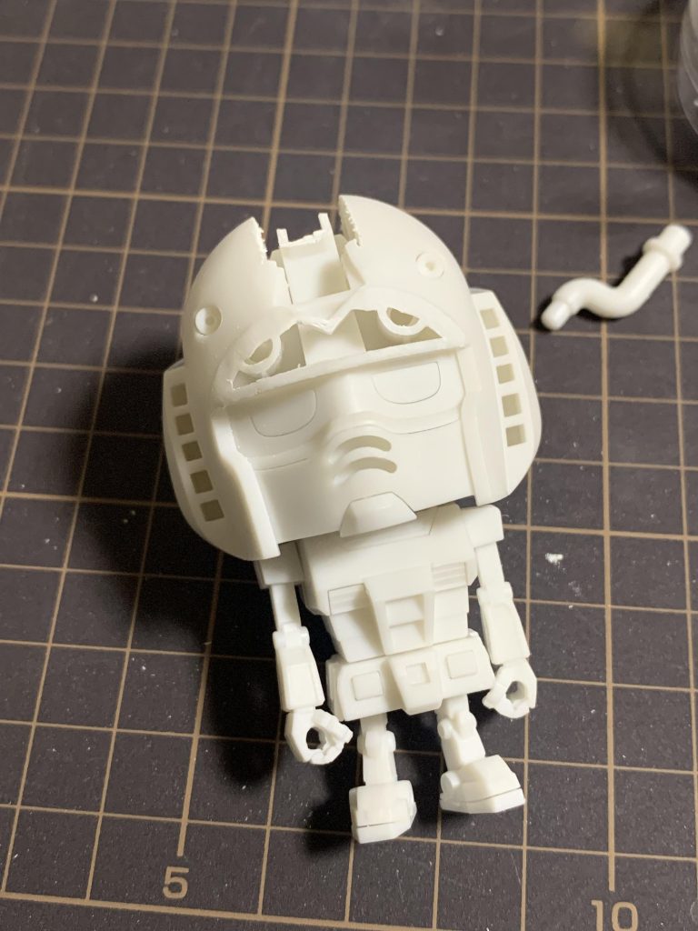 モヒカン部分を切り離し。