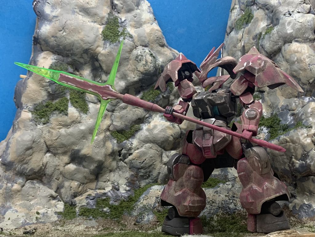 ターナーのアクリルガッシュで塗装。いい感じにウェザリングを効かせることができ、より良いものが作れてよかったです。実は二つの展示会に参加することになったので、その機体として用意いたしました。