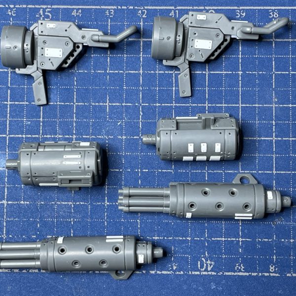 HG ガトリング　デミトレ拡張武装パーツに、ディテール追加（2枚目）