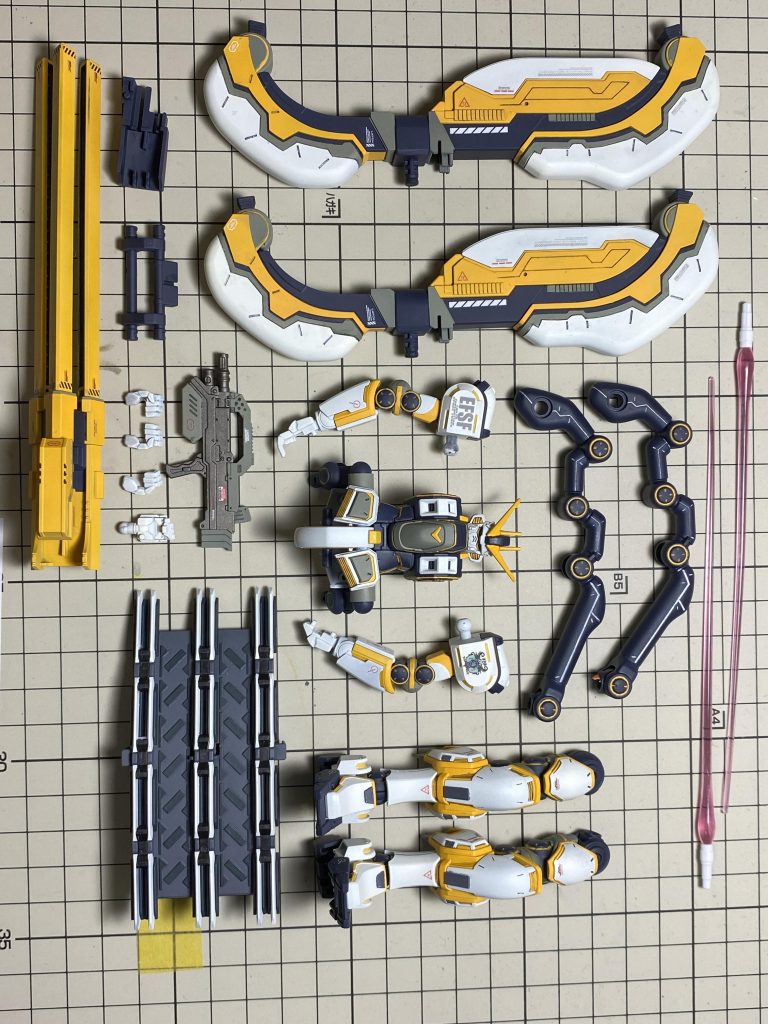 塗装後、組み上げ前の整列写真😊