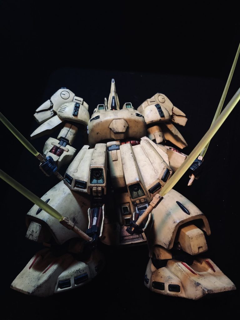HGUCジ・オ　ウェザリング＋部分塗装の成形色仕上げ–4枚目/制作者：KIRAKUNI-GP