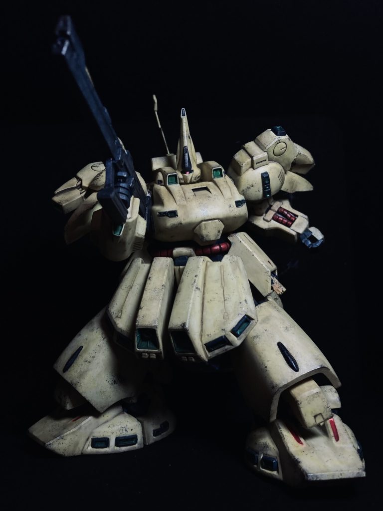 HGUCジ・オ　ウェザリング＋部分塗装の成形色仕上げ–2枚目/制作者：KIRAKUNI-GP