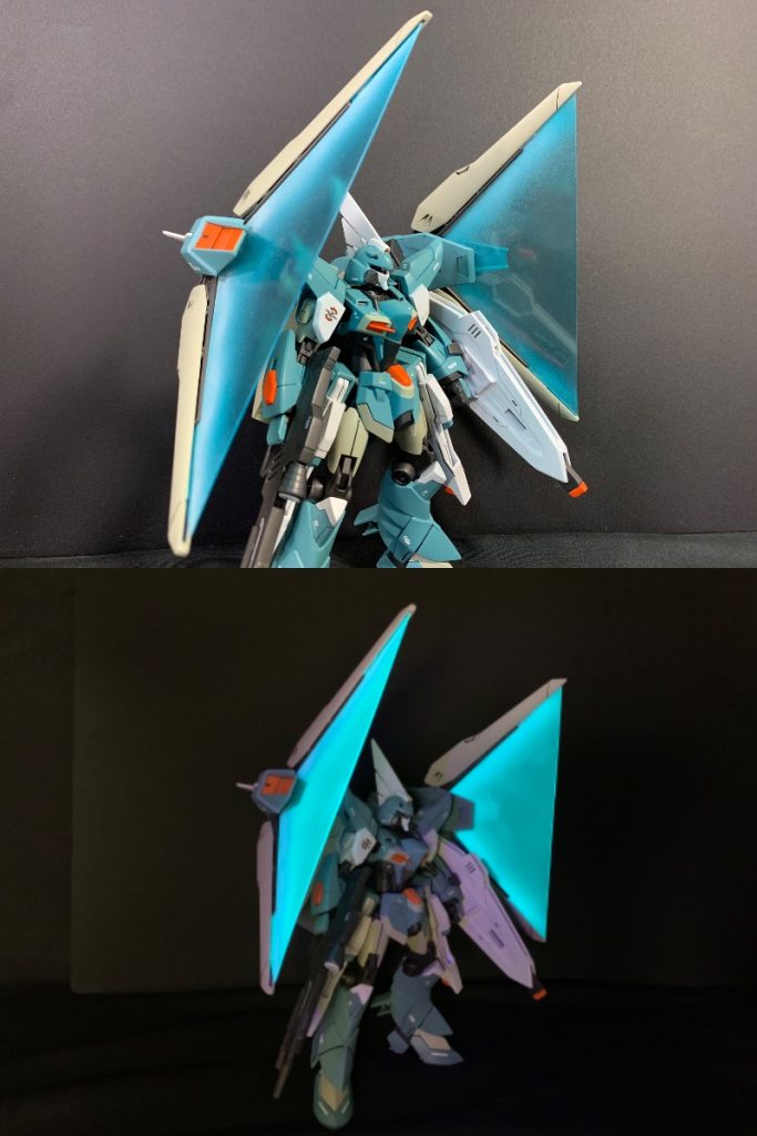 本体搭載時にはビームシールドとして機能します。