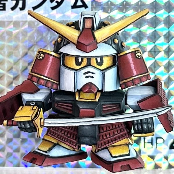 ◇ガン消し◇武者ニューガンダム/ν/仁宇頑駄無/青/SD戦国伝