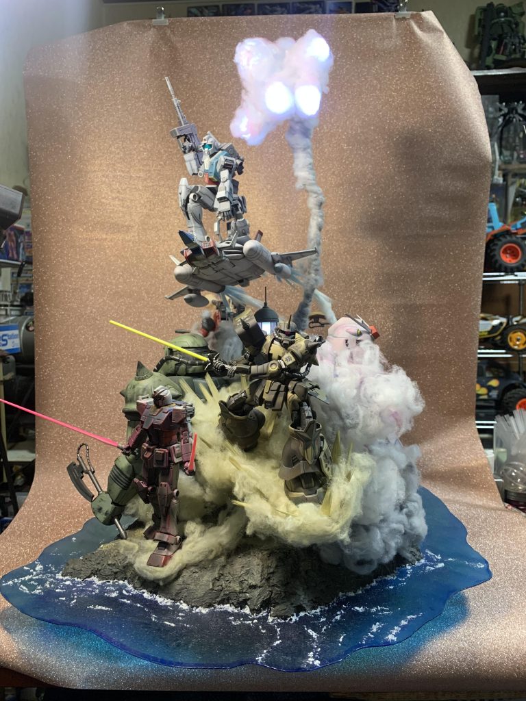 土台は回転台に乗っけています。