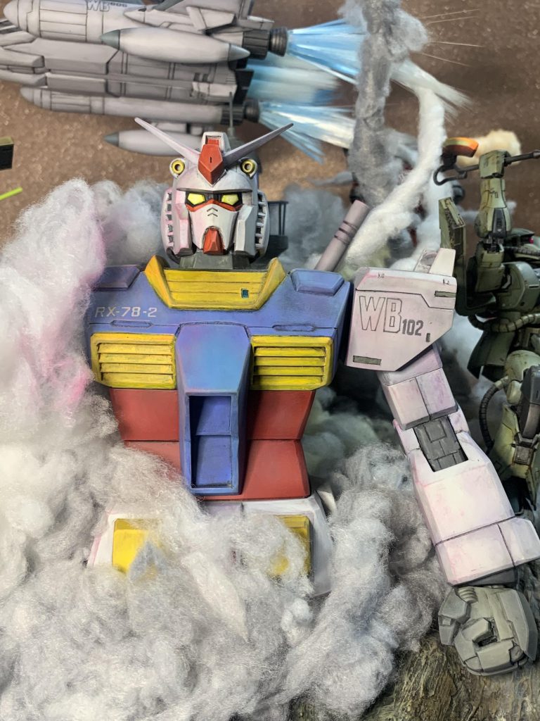 でっけーガンダムは旧キット1/60ガンダムをオリジンっぽく改造しています。