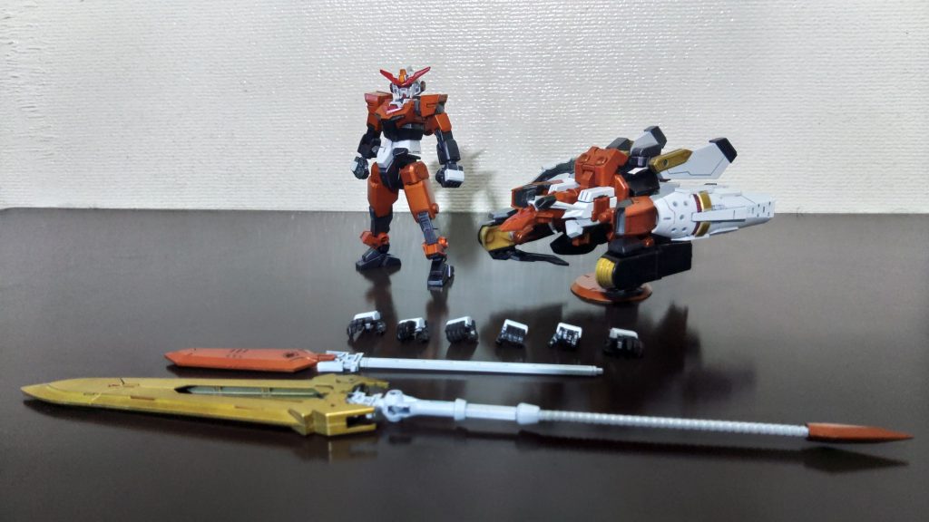 付属品一覧今回はいつものシンフォギア見立てガンプラの中でも付属品はかなり少なめ。