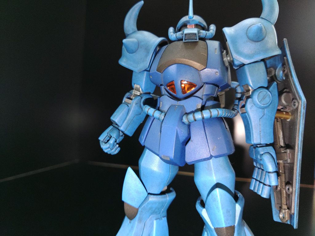 照明で失敗したウォッシング隠し(笑)要所失敗だらけですが、敢えて作り直しせずに残して、次に活かす❗