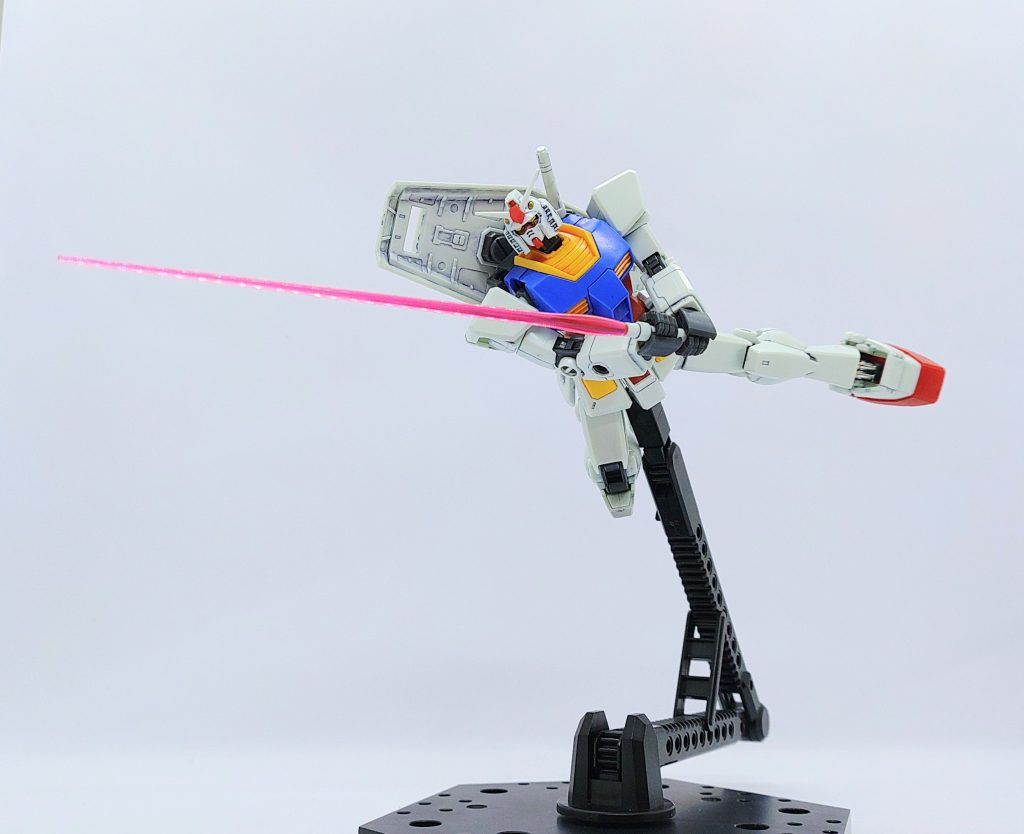 両手で構えて1枚