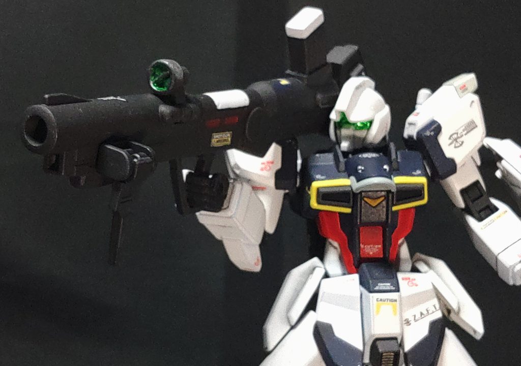 JP536X ギガランチャーDR1マルチプレックスドムトルーパー向けに開発された武装ですが、ビーム、実弾と各種装甲に対応できるため本機に装備されている。