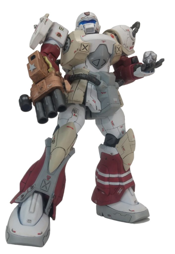 着弾式投擲弾を自在に投げ、ストレート、カット、高速スライダー、シュートで敵MSに確実に命中させる⚾⚾⚾!