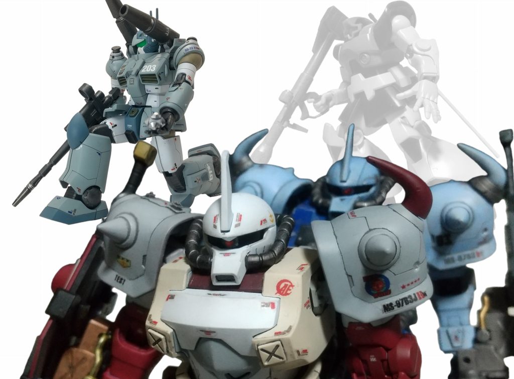 以前制作(真面目にw)したグフカスと。https://gumpla.jp/hg/1463323トス役のキャノンさんと、うっすら…