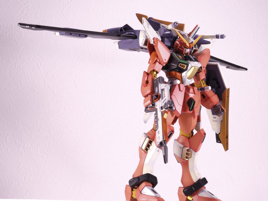 フレーム 関節見えるところは下地シルバーにフィニッシャーズ赤金+クリアーオレンジ