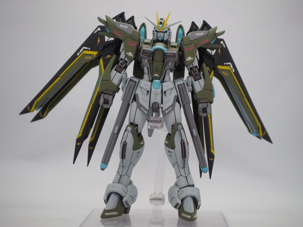 初めに正面ですMGフリーダムガンダム リアルタイプカラーの説明書に記載されていたカラーレシピを参考に塗装しました