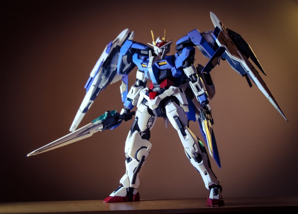 MGの撮影苦手なんですよね。上手く撮れない···。一応ダブルオーライザーも。