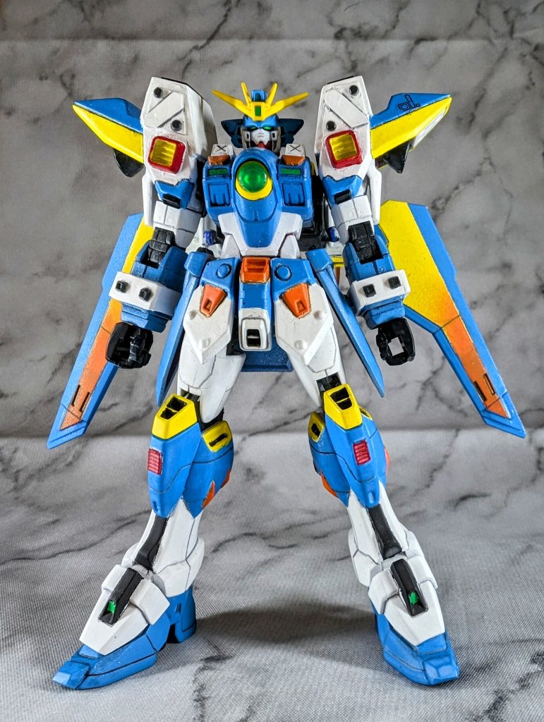 グラデーション塗装もしてみたかったのでウイングで挑戦！