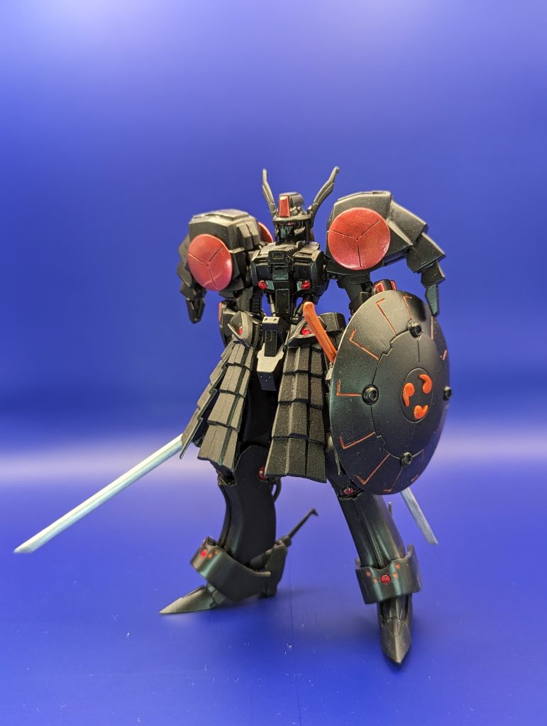 腰から下はほぼスクラッチ盾は元々のウヴァルの盾を大きくしてます。今回のお気に入りです