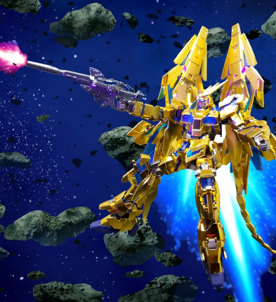 ラストは戦闘シーンにて締めたいと思います。ってか、劇中でフェネクスって撃ってましたっけ？！(笑)ま、いっか🤣最後まで閲覧頂き、ありがとーございました🎵