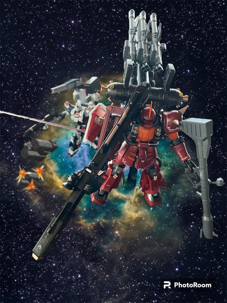 だが、敵機を撃破できずに苛立ちを感じるムーア同胞団・フルアーマーガンダムのパイロット、イオ・フレミング少尉とは対照的に、ダリルは歓喜の声を上げる。「カーラ、きみの造ったMSは、俺の、、、！俺の失った手足より自由だ！！」