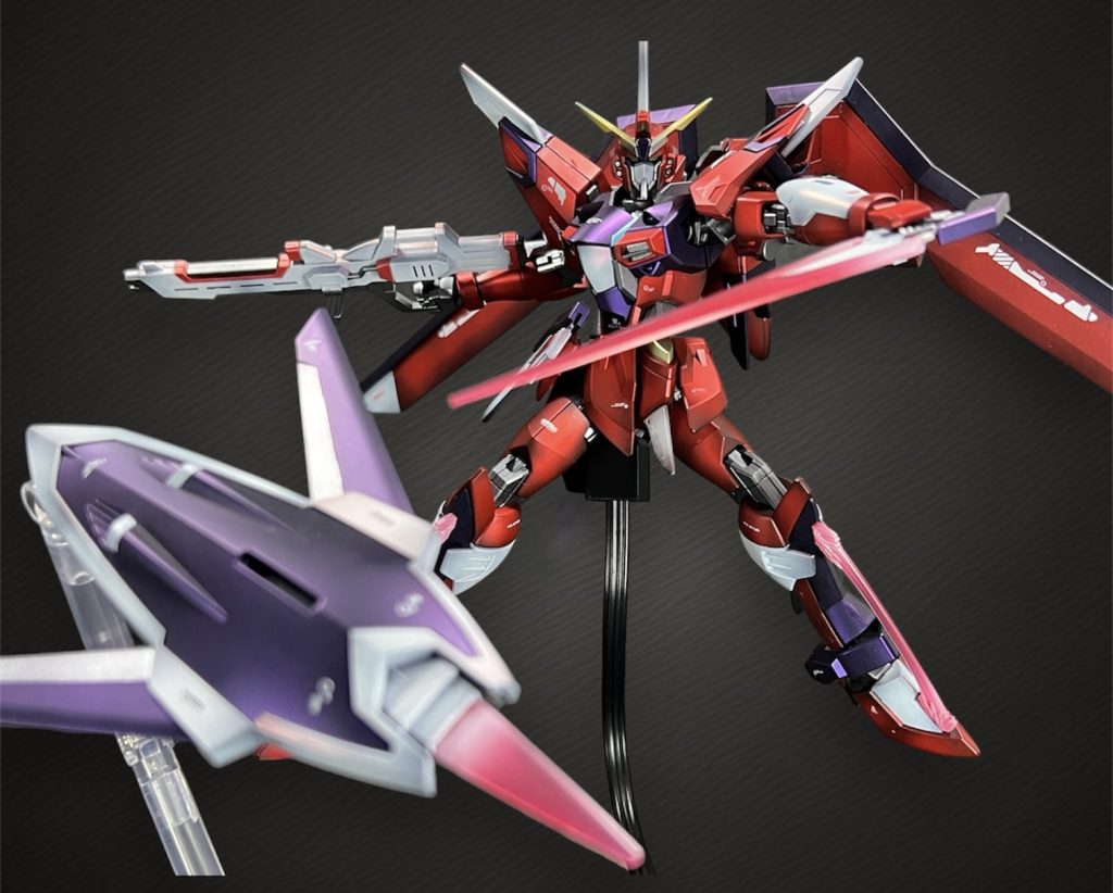 最後まで見て頂きありがとうございました活躍はイマイチなきもしましたが実際に組んでみるとめちゃくちゃカッコ良くて好きになりました！初めての半光沢仕上げでしたがこちらも気に入り満足の出来です！