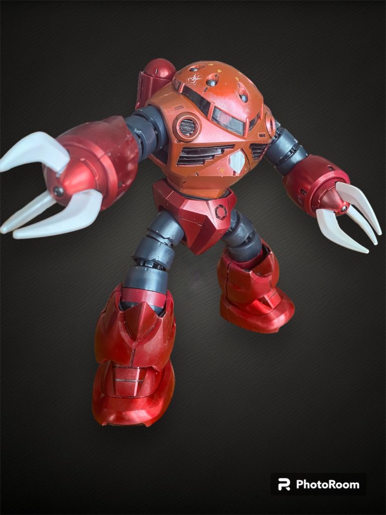 全体像。関節のゴムパーツがMGならではのいい感じです。