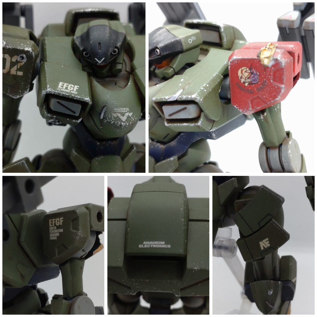 気づいた方もいると思いますが、こいつ連邦軍、しかもアナハイム製ですw色んなとこにそっち系の要素も入れてみました✨　これなら連邦チームにも入れる・・・かな？エンブレムは予約したジーラインに使うつもりだったものです。選んだ理由は、その方が特殊部隊っぽいからです。