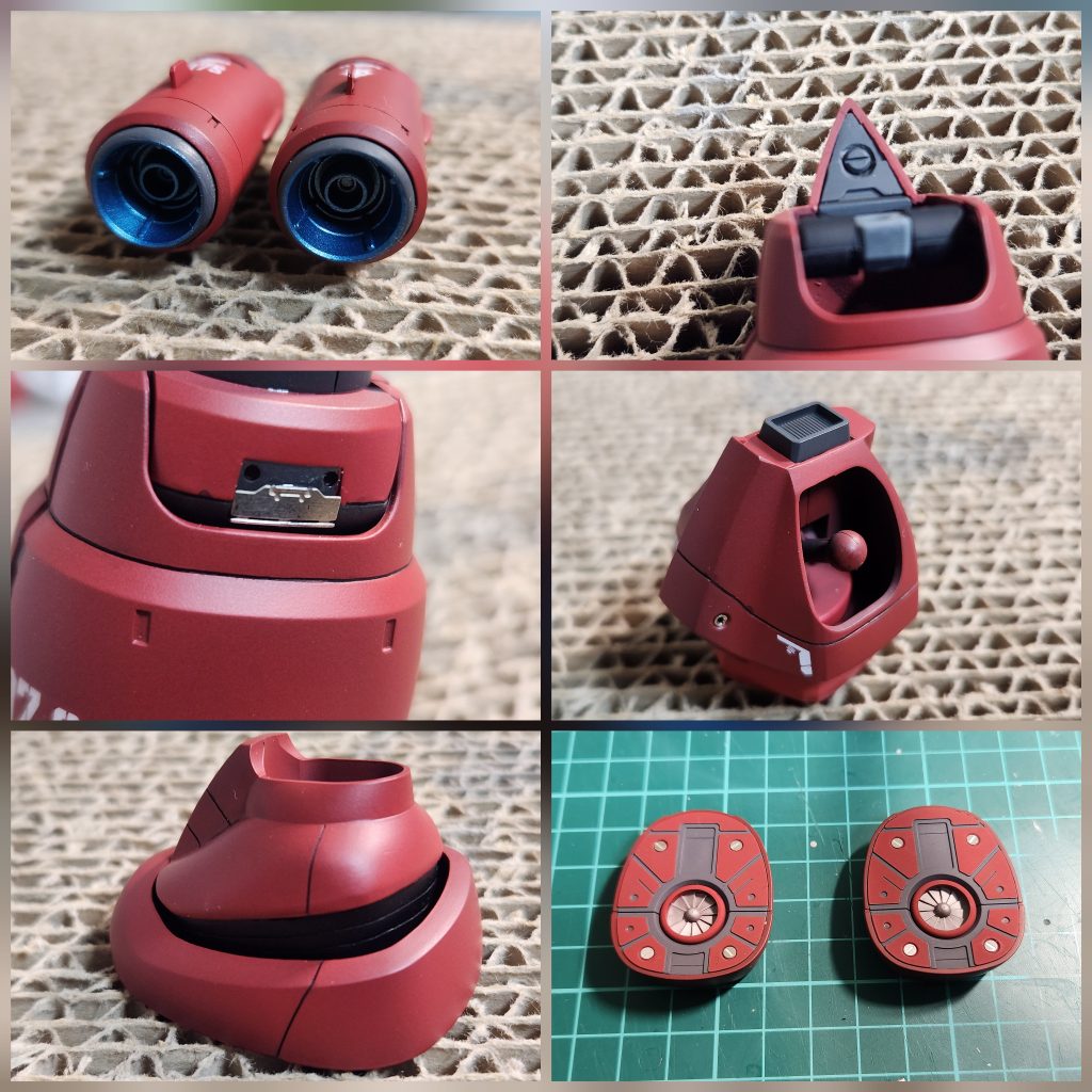 RGサザビーのノズルをぶちこみ足はMGぽっく蛇腹稼働式にして稼働範囲拡大