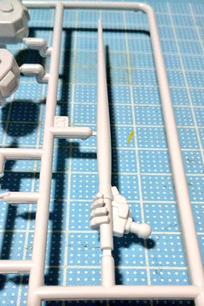 一体型のパーツ。地味に塗り分けがめんどくさい。