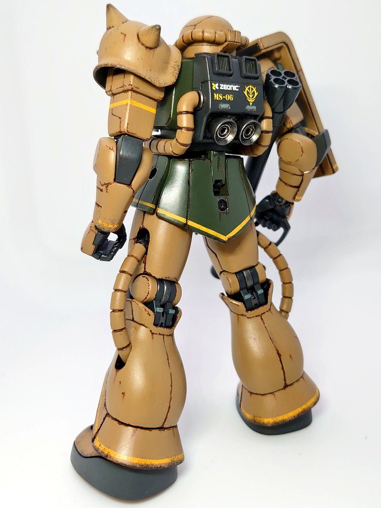 最近ガンダムマーカーのブラウン油性スミ入れペンでサビ跡を描くのにハマってます。ついついやりすぎてしまうので加減が難しいですwご覧いただきありがとうございます。