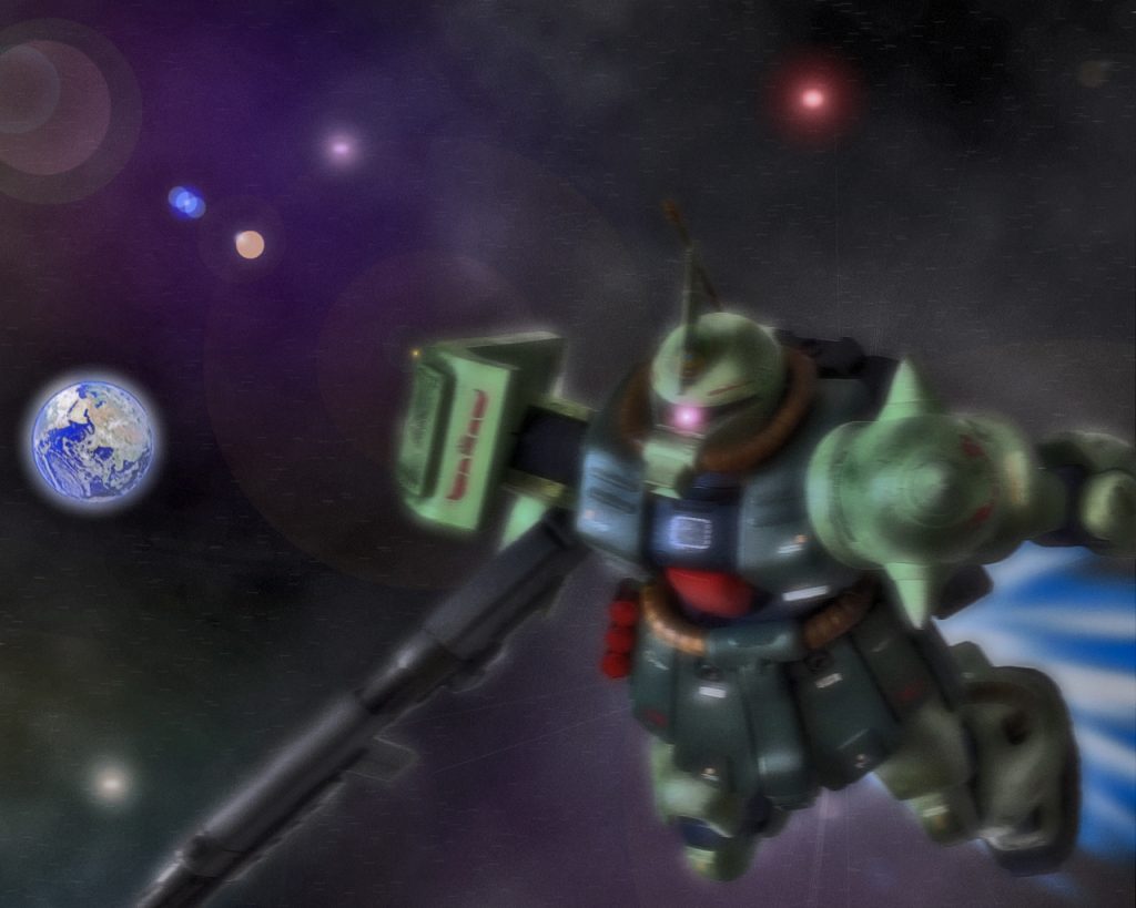 「任務完了…」トライバル隊は1機も欠ける事なく作戦を終えた。計10機のMSによるルナツーへの攻撃は地球連邦軍に大きな打撃を与えた。「キリュウ大尉、我々の陽動は上手くいきましたね」「ああ、だが地球では同胞達が今も戦っている」作戦を終えたマサムネは沈痛な面持ちと同時に何処かやり場のない怒りの様な感情が込み上げていた。「誰かを除いては…ですか?」「……それ以上は言うな」マサムネの突き刺さる様な声を察した小隊長達はこれ以上の発言は謹んだ。