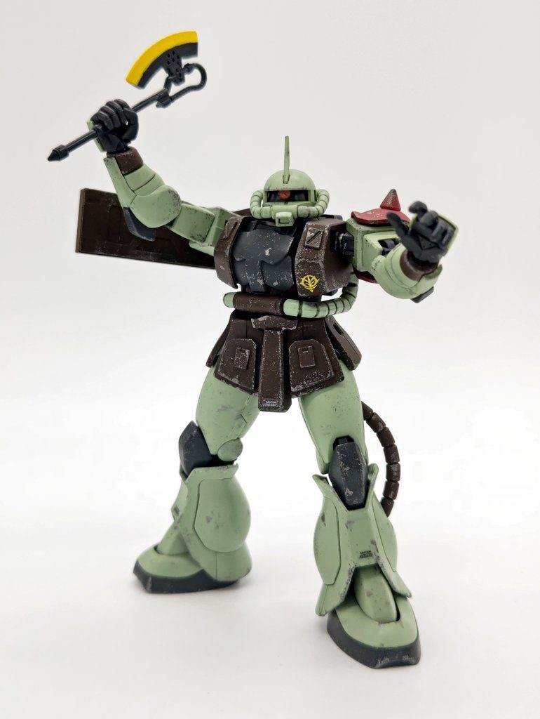 【とても大切なキット！レッドショルダーウザァリング仕上げ】HG オリジンザクⅠ HG 1/144 ザクI（デニム／スレンダー機）｜バンダイ ホビーサイト
