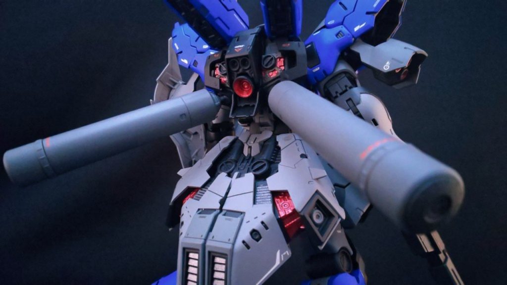 サイコフレームは緑より合いそうな赤にしました。