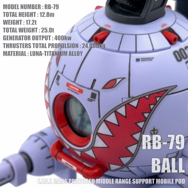 HGUC ボール（シャークマウス仕様）