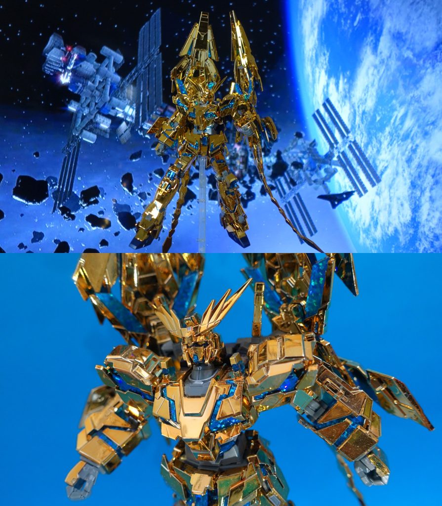 ルオ商会の用意したナラティブガンダムとその装備群は、フェネクスの常識を超える機動に追随できるようパイロットの耐Gスーツなど装備などが施されていたが、結果として捕獲回収は失敗してしまう。