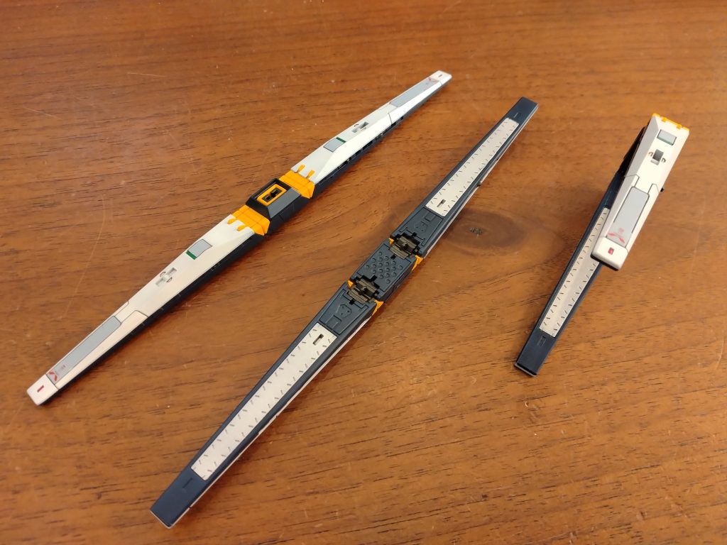 フィン・ファンネルの塗り分け大変でしたワンポイントのエナメル筆塗りが楽しいですね