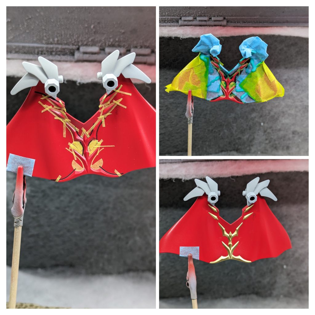 ブサイクなマステの貼り方🤣普通はマステ貼ってカットしていくもんなんだろうけど　全然うまくいかないんですよね…モールド掘り直しをやればカット出来るんだろうけど　やる気MAXだとしても…😅あれを毎回できる人を尊敬します