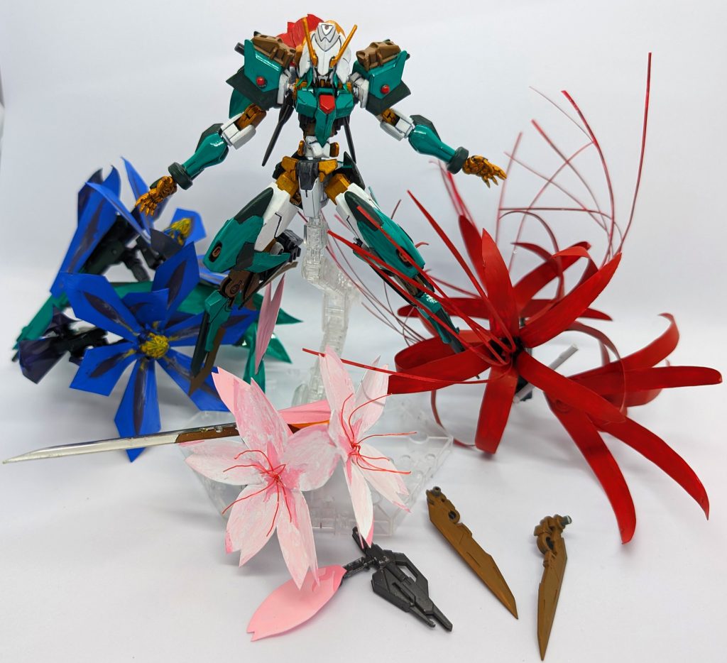 てことでいつもの設定でしたwこれで3つ目の花春夏秋まで揃ったのでつぎは冬の花になるとおもいますそのあとはたぶん・・・作りたい花やります! てことでまて次回(今回は制作過程のせときます)