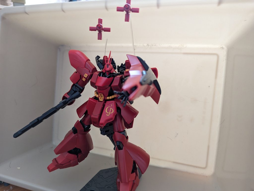 ファンネルエフェクトにタミヤの2ミリプラ棒を使用(フルプラ工場様参考)