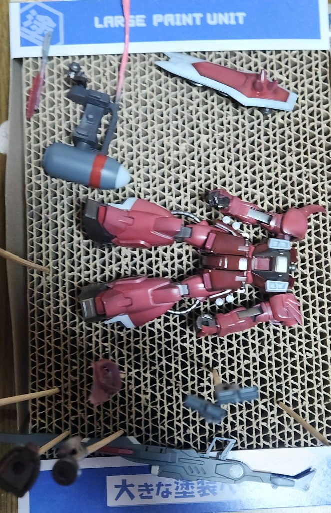 塗装終わり仮組時