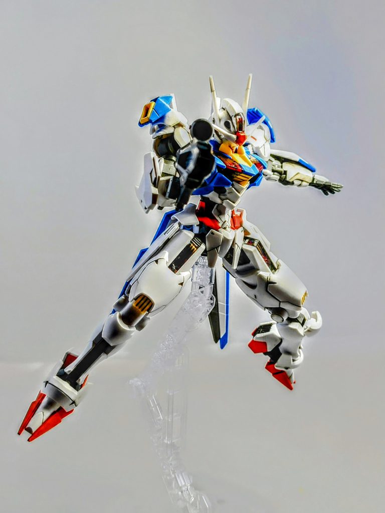 地震により大破した。HG ガンダムエアリアル–2枚目/制作者：私生活が、極貧の翔姫