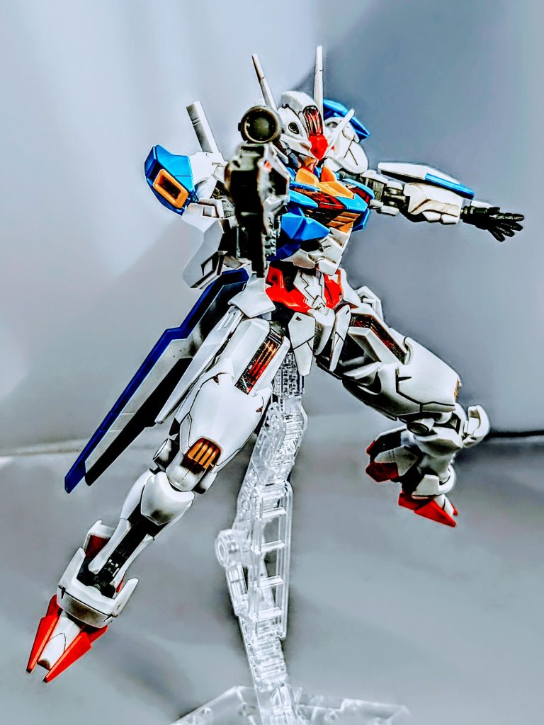 地震により大破した。HG ガンダムエアリアル–6枚目/制作者：私生活が、極貧の翔姫