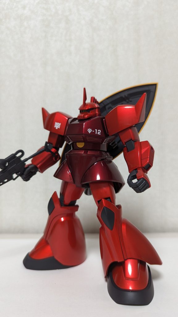 MrカラーGXのクリアルージュ、ディープクリアレッドをそれぞれ３回塗り重ねました。