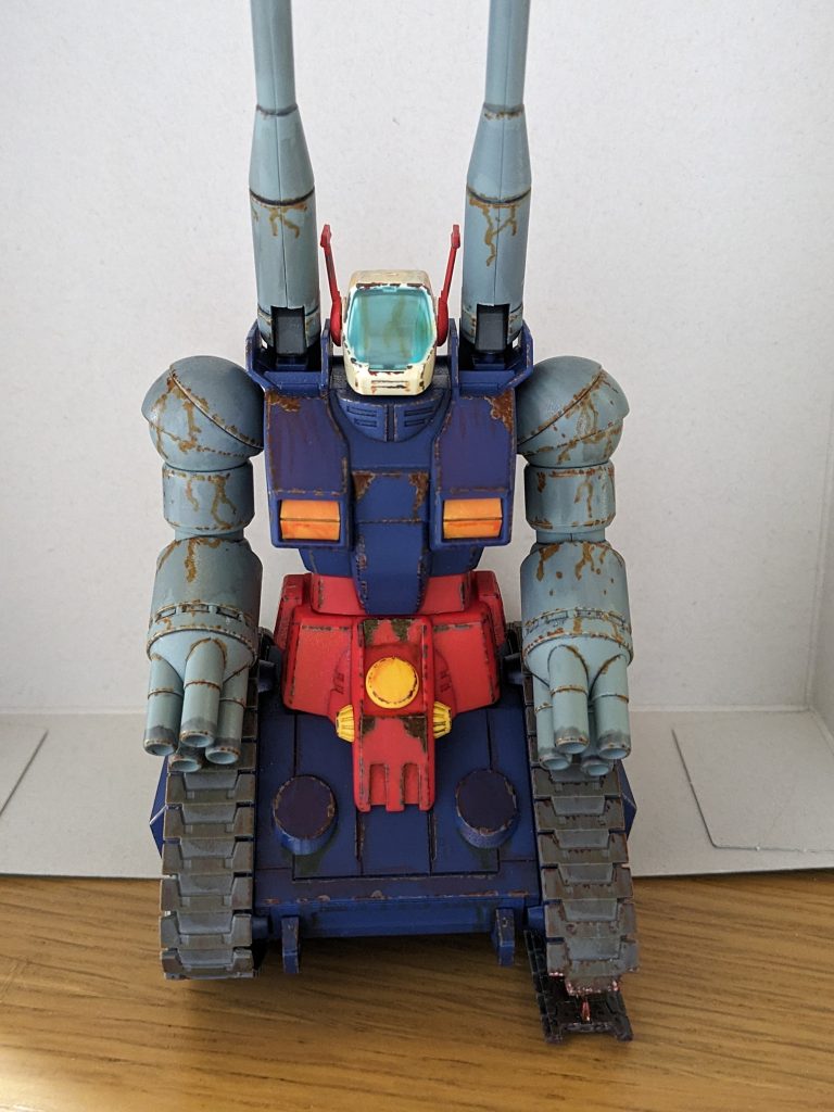 放置ガンタンク/サビ追加、履帯破壊–2枚目/制作者:@itadori_tatsu